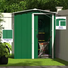 Duramax Steel Storage Shed (Green, 162 x 122 x 182 cm)