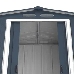 Duramax Steel Storage Shed (Grey, 202 x 122 x 180.5 cm)