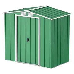 Duramax Steel Storage Shed (Green, 202 x 122 x 180.5 cm)