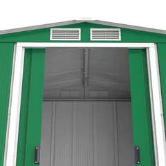 Duramax Steel Storage Shed (Green, 202 x 122 x 180.5 cm)