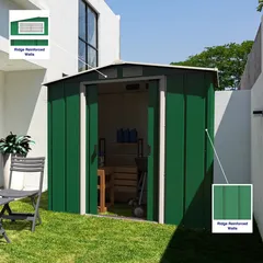Duramax Steel Storage Shed (Green, 202 x 122 x 180.5 cm)