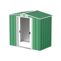 Duramax Steel Storage Shed (Green & White, 202 x 122 x 180.5 cm)