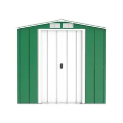 Duramax Steel Storage Shed (Green & White, 202 x 122 x 180.5 cm)