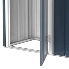 Duramax Steel Storage Shed (Grey, 152 x 71.5 x 190 cm)