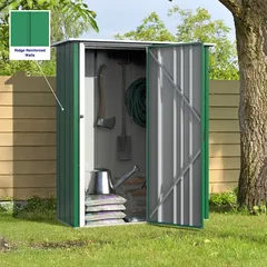 Duramax Steel Storage Shed (Green, 152 x 71.5 x 190 cm)