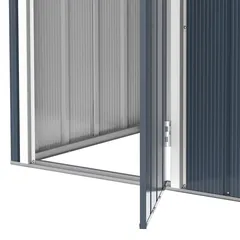 مقصورة تخزين فولاذية دوراماكس (رمادي، 163 × 102 × 190 سم)