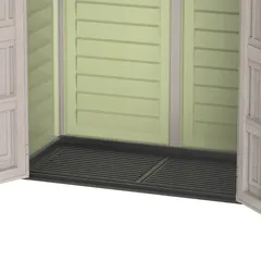 Duramax Aluminium & Vinyl Plastic Storage Shed (Adobe, 171 x 92 x 202 cm)