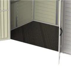 Duramax Aluminium & Vinyl Plastic Storage Shed (Adobe, 240 x 163 x 187.5 cm)