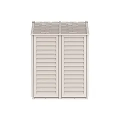 Duramax Aluminium & Vinyl Plastic Storage Shed (Adobe, 245 x 168 x 222 cm)
