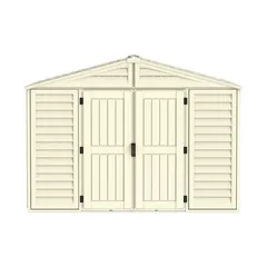 Duramax Aluminium & Vinyl Plastic Storage Shed (Ivory, 325 x 247 x 233 cm)