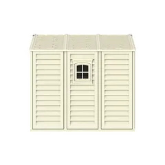 Duramax Aluminium & Vinyl Plastic Storage Shed (Ivory, 325 x 247 x 233 cm)