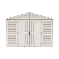 Duramax Aluminium & Vinyl Plastic Storage Shed (Adobe, 325 x 247 x 233 cm)