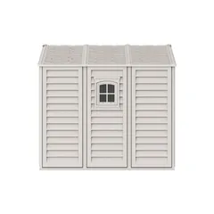 Duramax Aluminium & Vinyl Plastic Storage Shed (Adobe, 325 x 247 x 233 cm)