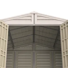 Duramax Aluminium & Vinyl Plastic Storage Shed (Adobe, 325 x 247 x 233 cm)
