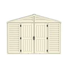Duramax Aluminium & Vinyl Plastic Storage Shed (Ivory, 326 x 325 x 233 cm)