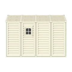 Duramax Aluminium & Vinyl Plastic Storage Shed (Ivory, 326 x 325 x 233 cm)