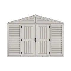 Duramax Aluminium & Vinyl Plastic Storage Shed (Adobe, 326 x 325 x 233 cm)