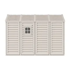 Duramax Aluminium & Vinyl Plastic Storage Shed (Adobe, 326 x 325 x 233 cm)