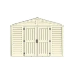 Duramax Aluminium & Vinyl Plastic Storage Shed (Ivory, 325 x 405 x 233.2 cm)