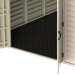 Duramax Aluminium & Vinyl Plastic Storage Shed (Ivory, 325 x 405 x 233.2 cm)