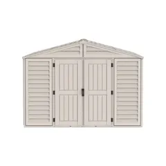 Duramax Aluminium & Vinyl Plastic Storage Shed (Adobe, 325 x 405 x 233.2 cm)
