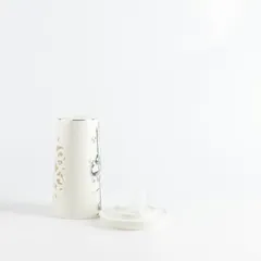 Otantik Liqaa Electronic Candle Holder ( Medium, Pear White & Silver)