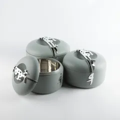 Otantik Liqaa Food Warmer Set (Grey & Silver)
