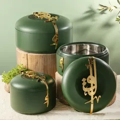 Otantik Liqaa Food Warmer Set (Olive & Gold)