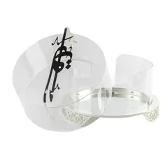 Otantik Liqaa Plate Holder (Small, Silver)