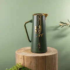Otantik Liqaa Vacuum Tea & Coffee Flask (Olive & Gold)