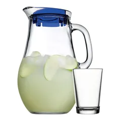 Pasabahce Bistro Glass Beverage Jug & Glasses Set (Clear, 7 Pc.)