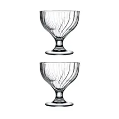 Pasabahce Bouquet Glass Icecream Cups Pack (240 ml, 2 Pc.)