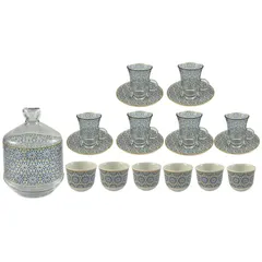Home Maker Glass Tea & Coffee Set, AY-20TMS-A728 (20 Pc.)