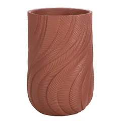 Lavender Fiber Clay Pot (37 cm, Red)