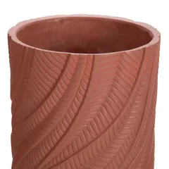 Lavender Fiber Clay Pot (37 cm, Red)