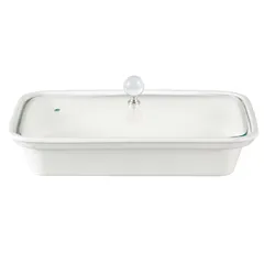 Orchid Rectangular Casserole W/Candle Stand (12 inch)