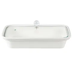 Orchid Rectangular Casserole W/Candle Stand (15 inch)