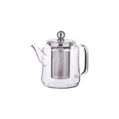 Taliona Classic Borosilicate Glass Tea Pot W/Steel Lid (800 ml)