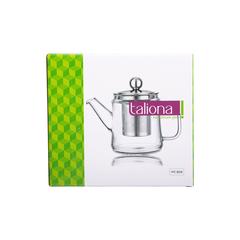 Taliona Classic Borosilicate Glass Tea Pot W/Steel Lid (800 ml)