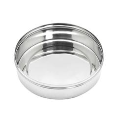 Raj Stainless Steel Storage Container W/Glass Lid (17 cm)