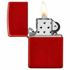 Zippo Classic Windproof Lighter, 49475 (Metallic Red)