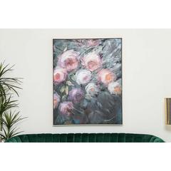 PAN Emirates Coralie Hand-Painted Canvas Framed Wall Art (80 x 100 cm, Multicolor)