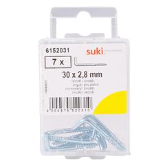 Suki 6152031 Straight Hook (30 mm, Pack of 7)