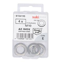 Suki 6164195 M10 Flat Washers (Pack of 4)