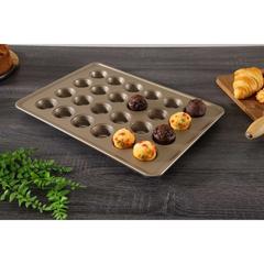 صينية مافن 24 كوب من الفولاذ الكربوني بلانش حول الإمارات (42 × 10 × 3 سم)