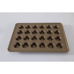 صينية مافن 24 كوب من الفولاذ الكربوني بلانش حول الإمارات (42 × 10 × 3 سم)