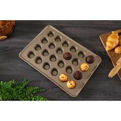 صينية مافن 24 كوب من الفولاذ الكربوني بلانش حول الإمارات (42 × 10 × 3 سم)