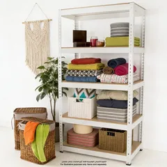 Living Space Metal 5-Tier Storage Shelf (90 x 50 x 180 cm)