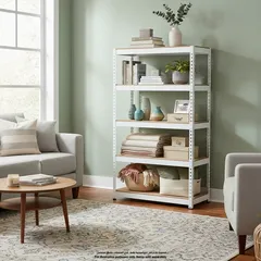 Living Space Metal 5-Tier Storage Shelf (90 x 50 x 180 cm)