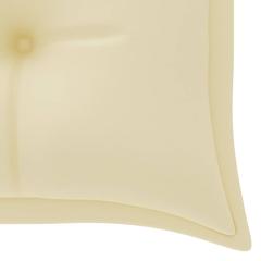 vidaXL Garden Bench Cushion Cream White 150x50x7 cm Fabric